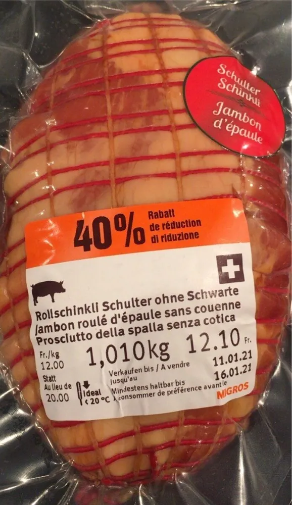 Jambon roulé d’épaule sans couenne