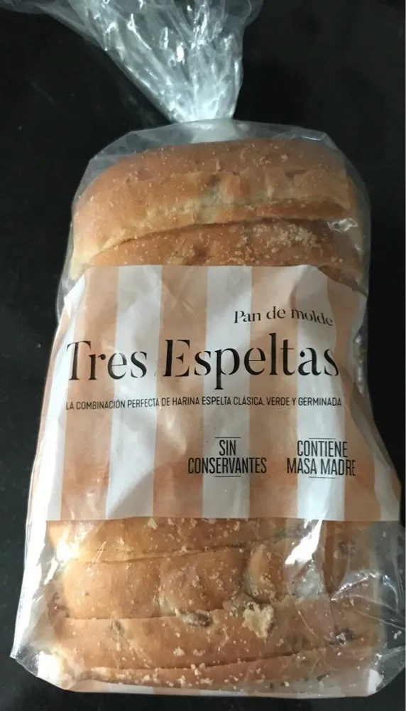 Pan de molde tres espeltas
