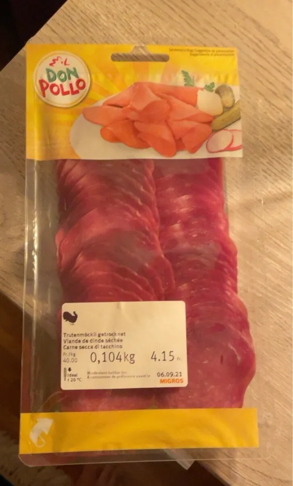 viande sechée de dinde