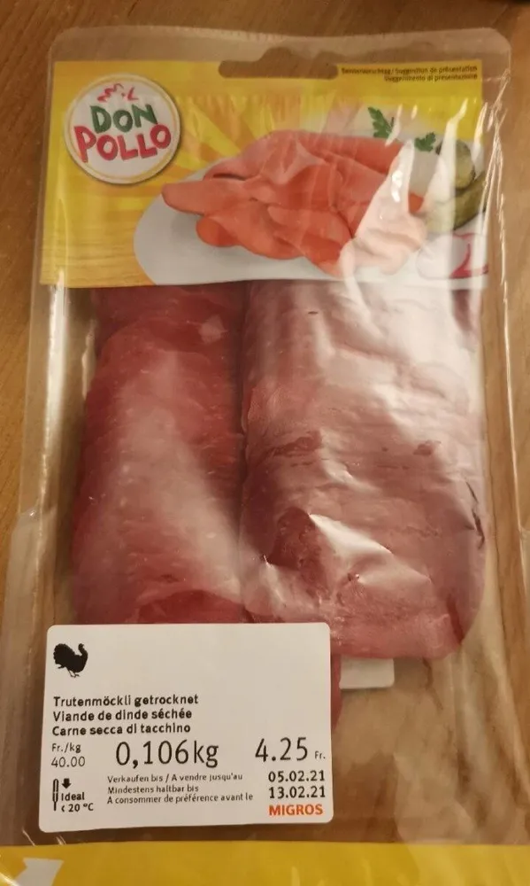 Viande de dinde séché