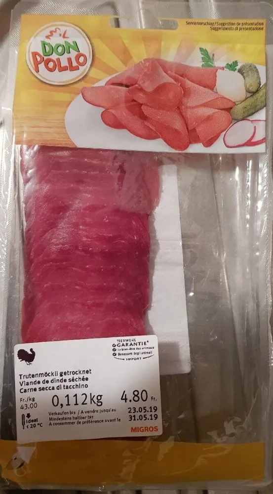 Viande de dinde séchée
