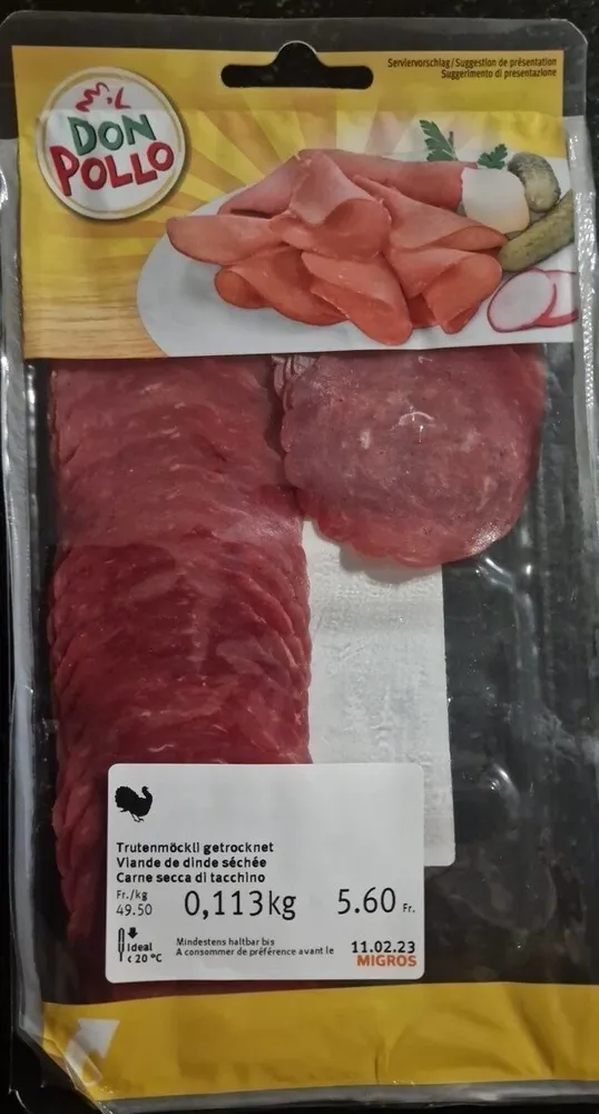 Viande de dinde séchée