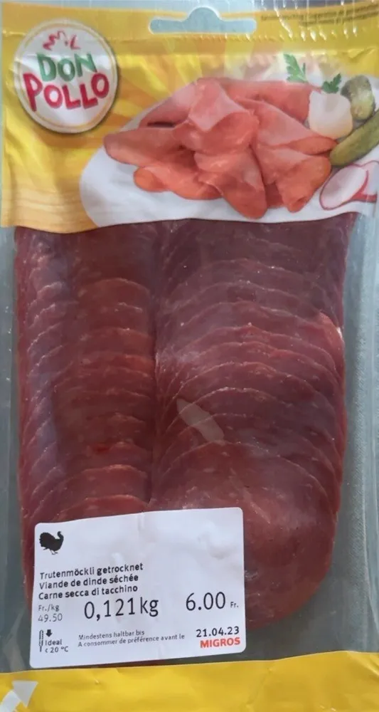 Viande de dinde sechée