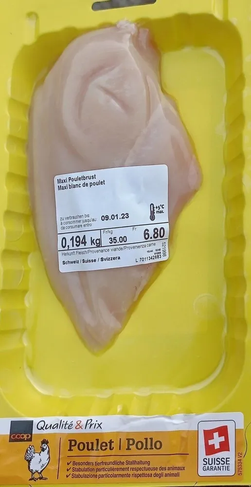 maxi blanc de poulet suisse
