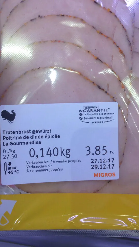 Poitrine de dinde épicée