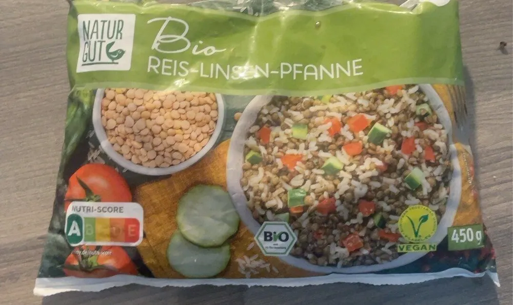 Reis linsen pfanne