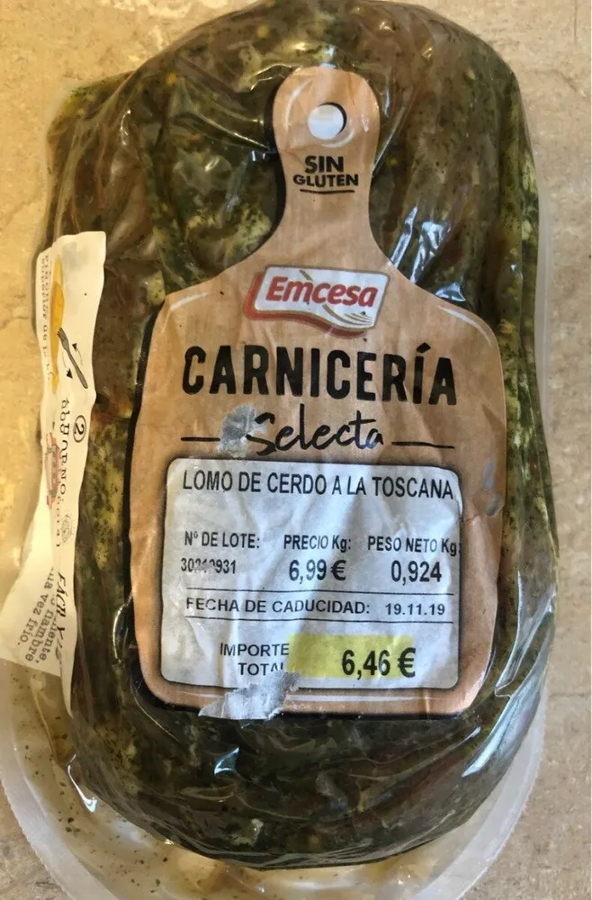 Lomo de cerfo a la toscana