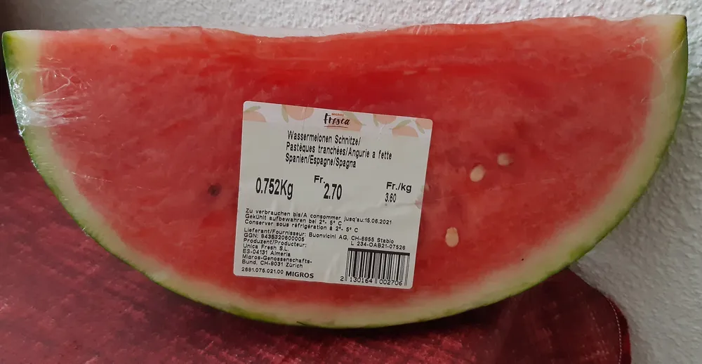 Pastèques tanchées