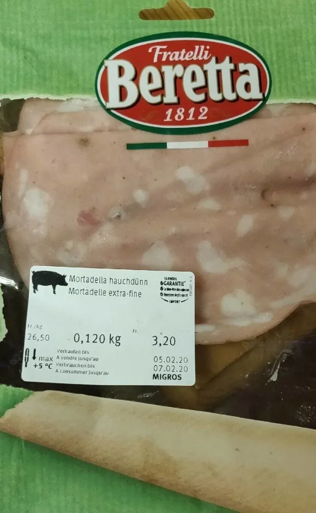 Mortadella hauchdünn