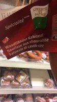 Saucisse aux choux vaudoise
