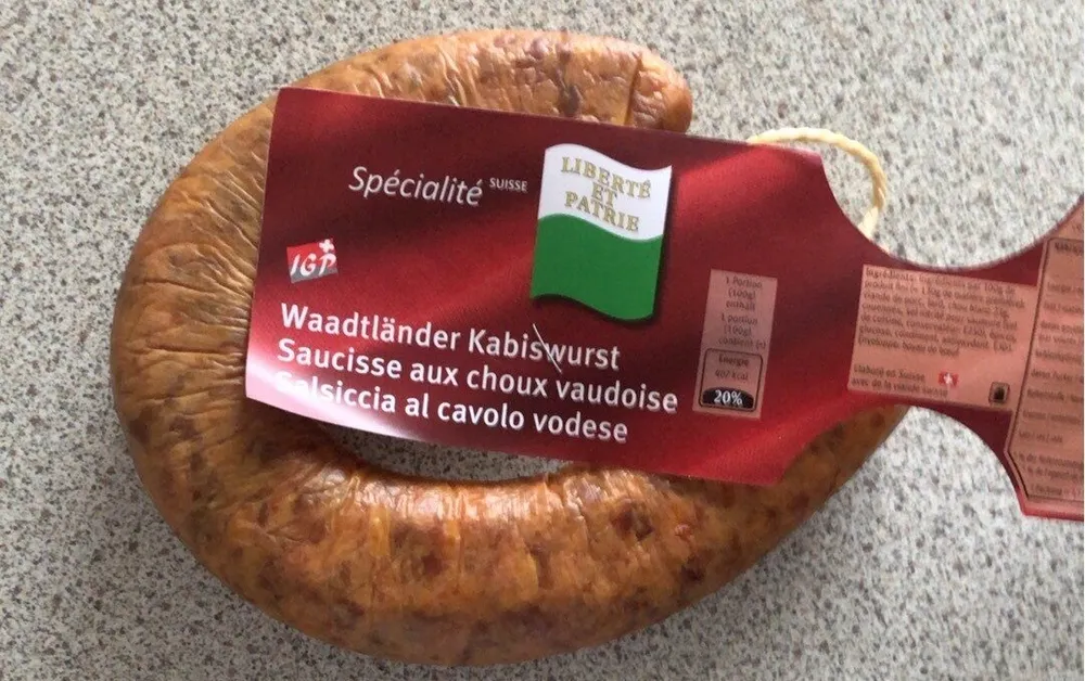 Saucisse aux choux vaudoise
