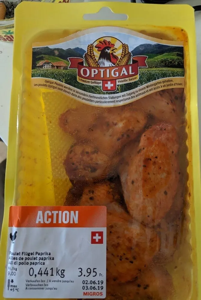 Ailes de poulet paprika
