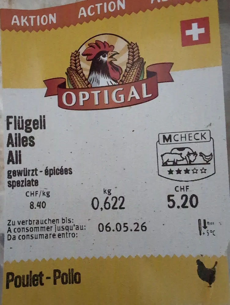 Pouletflügeli mariniert