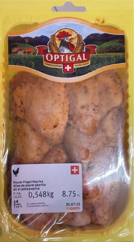 ailes de poulet paprika