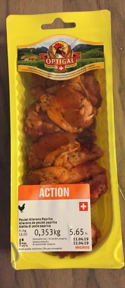 Poulet Ailerons Paprika