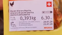Aileron de poulet paprika