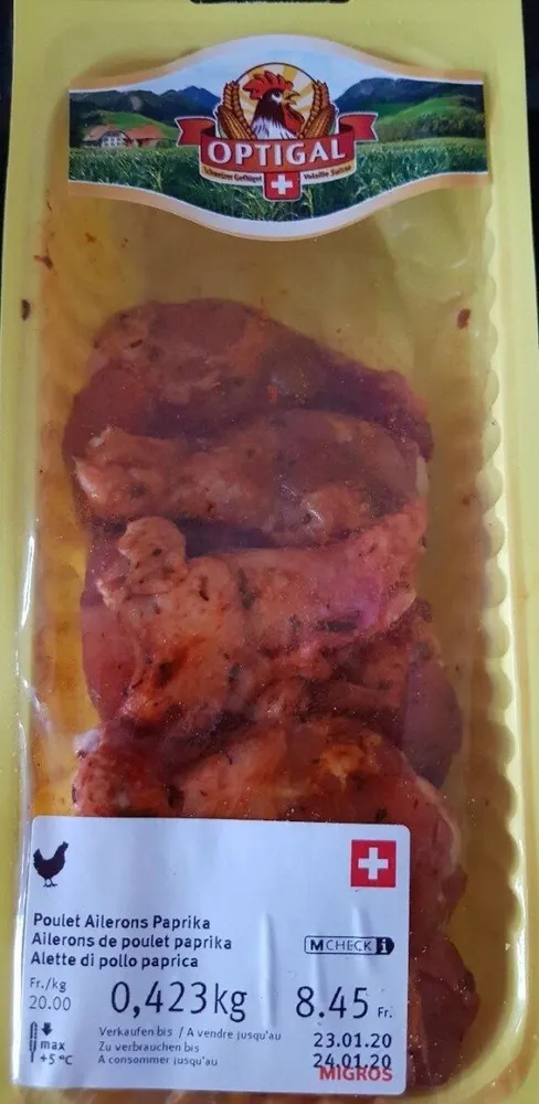 Ailerons de poulet paprika