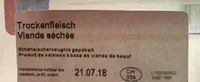 Viande séchée des grisons