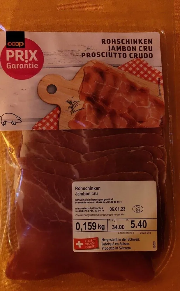 Jambon cru