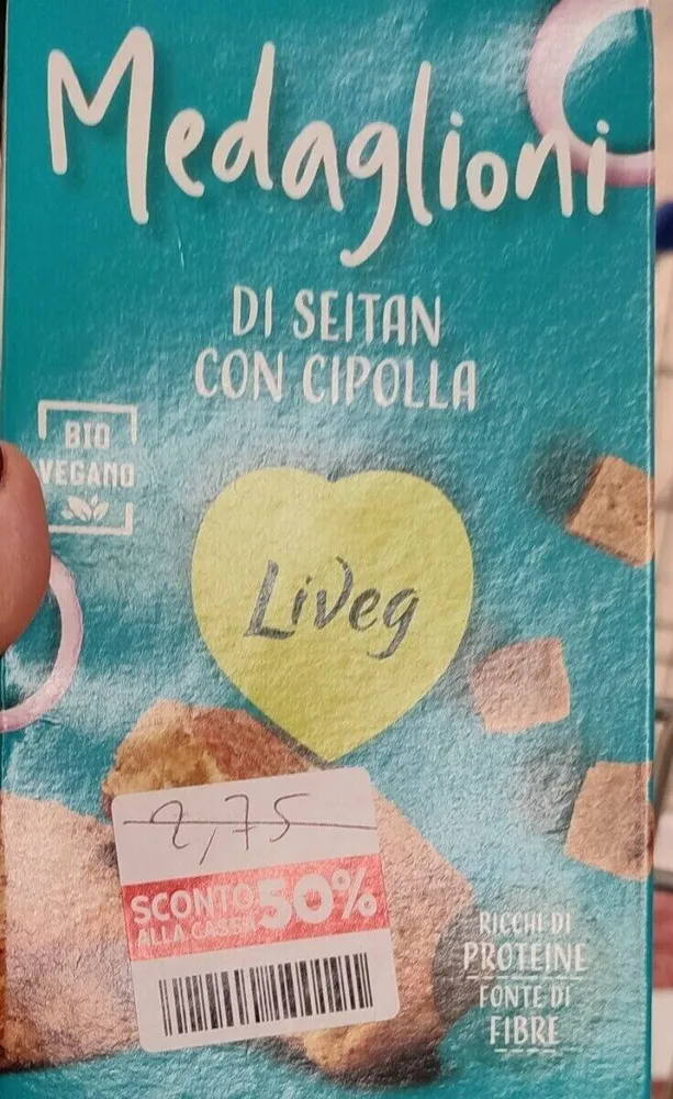 Medaglioni di seitan con cipolla