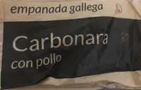 Empanada gallega carbonara con pollo