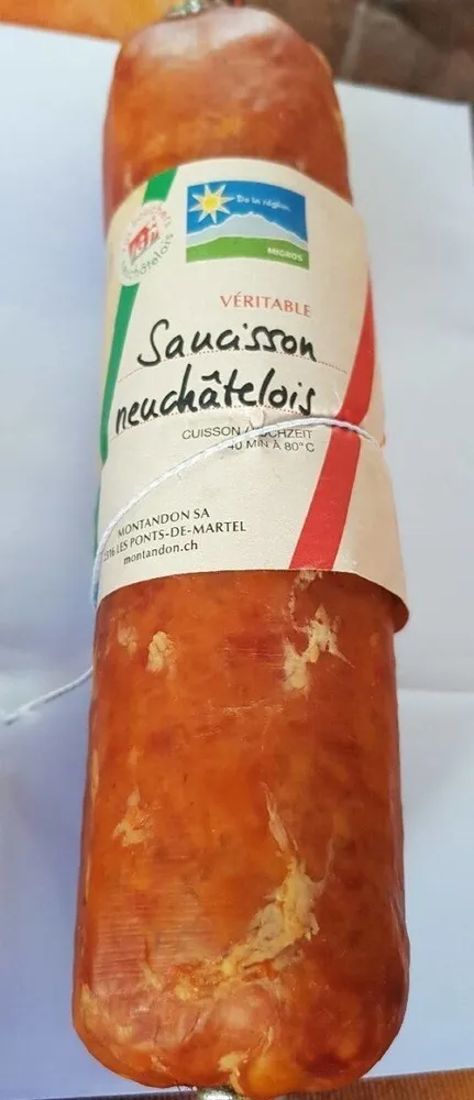 Saucisson neuchâtelois Montandon