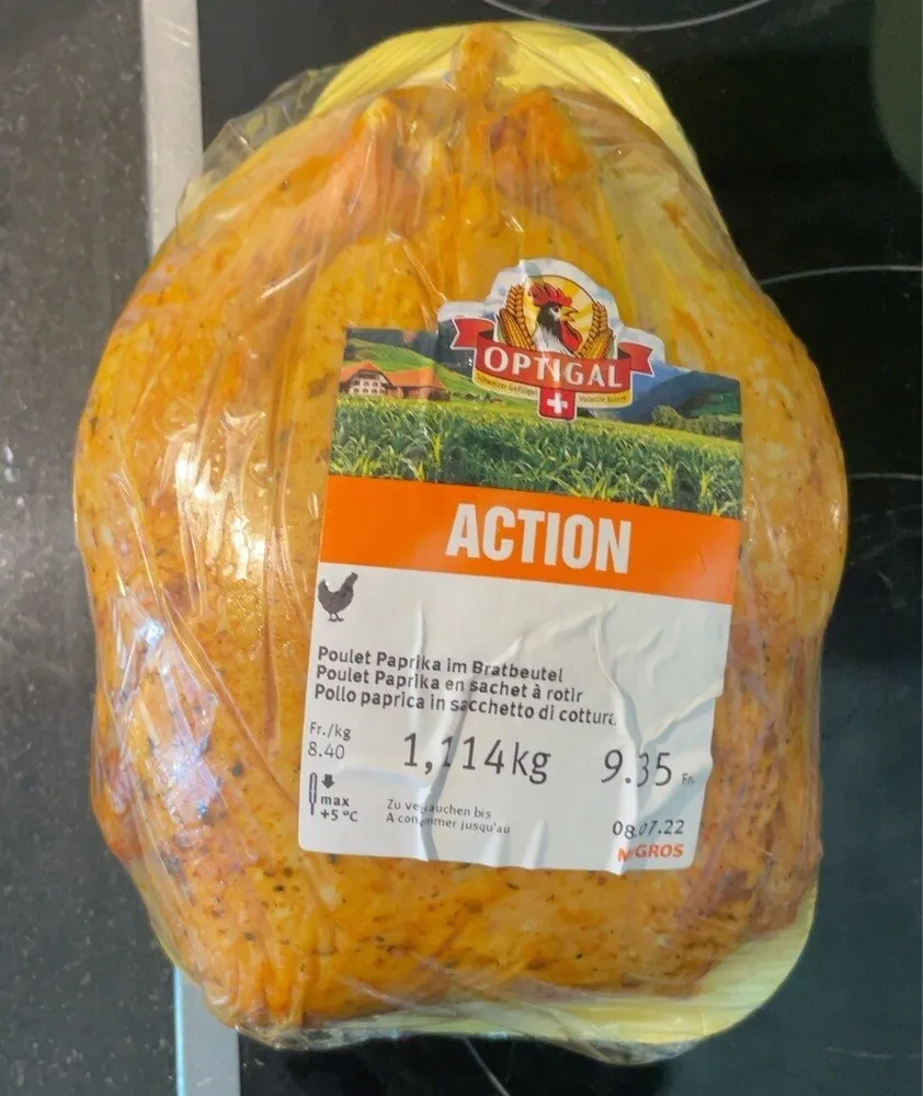 Poulet Paprika en sachet à rôtir
