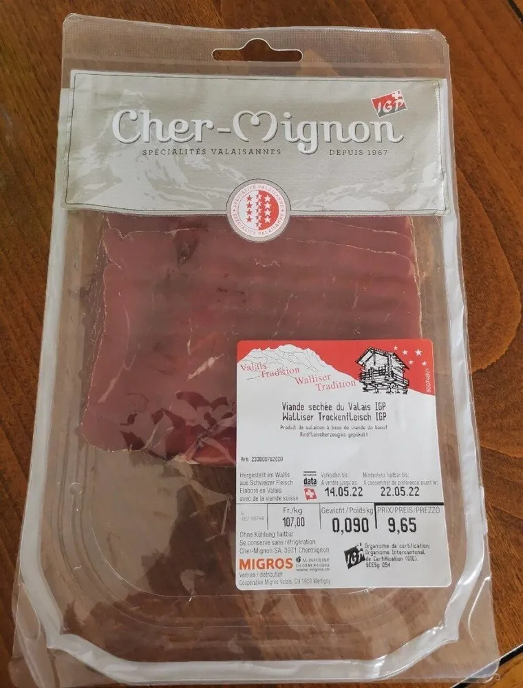 Viande Séchée du Valais IGP