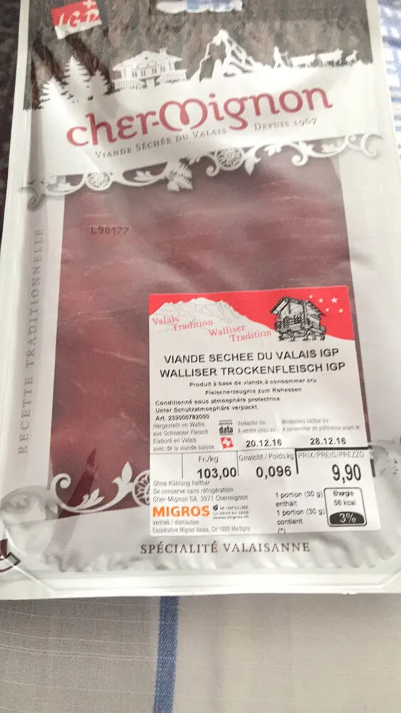 Cher-Mignon Viande Sechee Du Valais IGP
