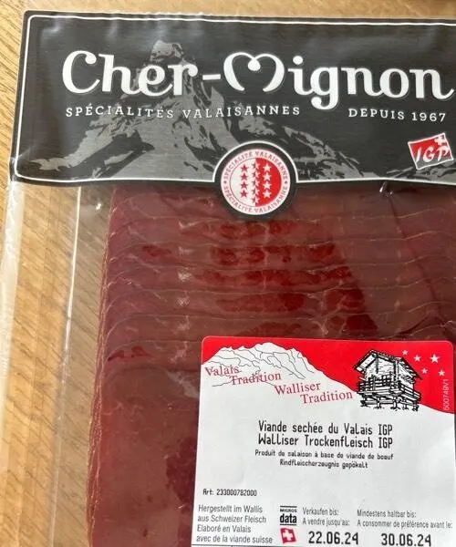 Viande sèche du Valais