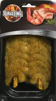 Brochettes de crevettes marinées