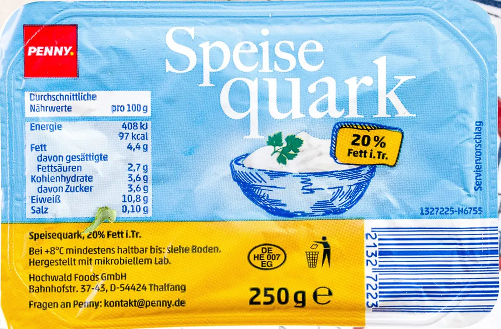 Speisequark 20% Fett i. Tr.