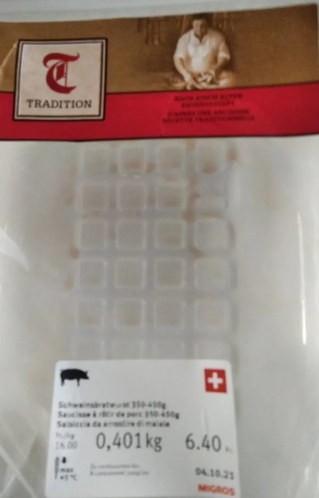 Saucisse à rôtir de porc