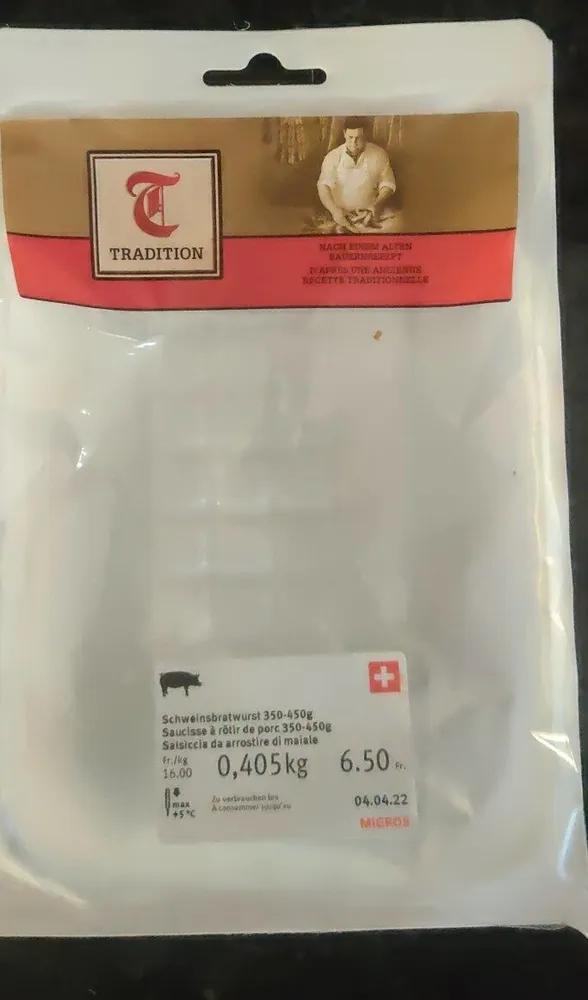 Saucisse a rôtir de porc