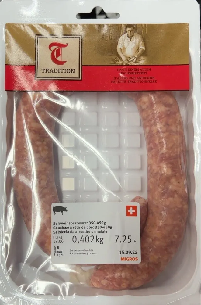 Saucisse a rotir de porc