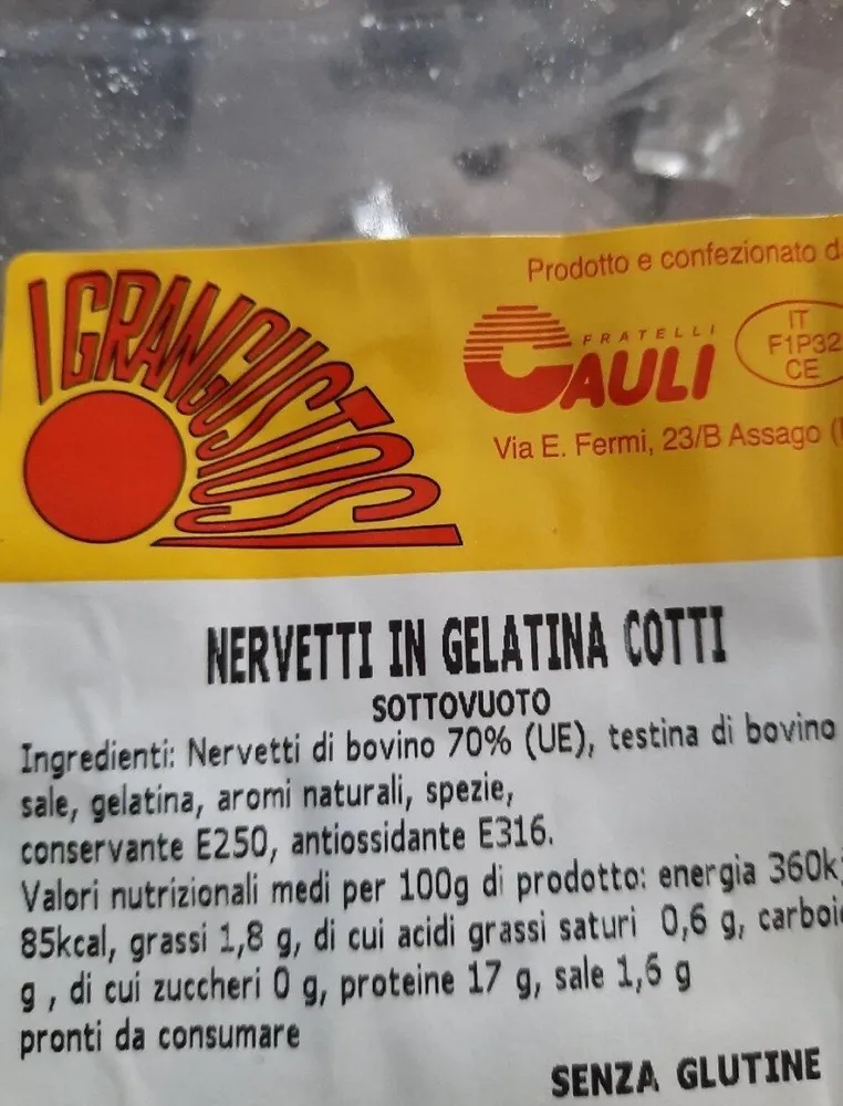 Nervetti grangustosi cauli