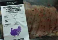 Medallones de pechuga de pavo marinados a las finas hierbas