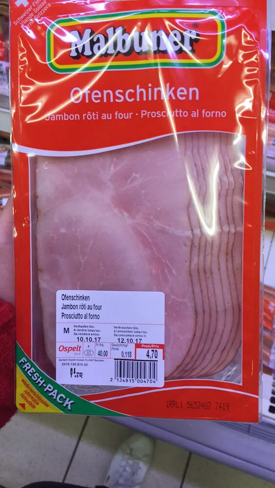 Jambon rôti au four