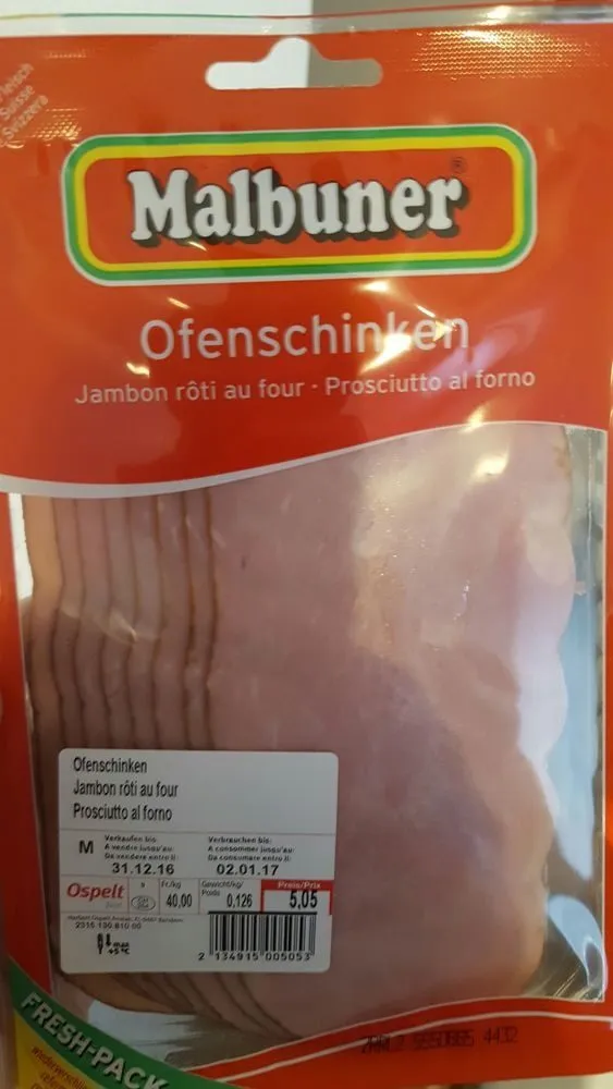 Jambon rôti au four