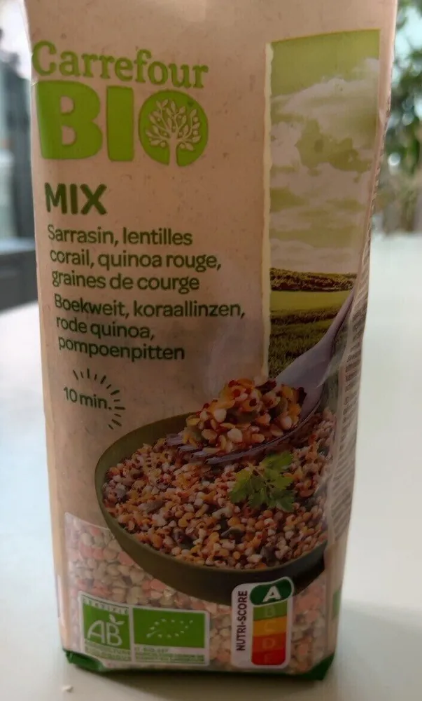 Mix sarrasin lentilles corail quinoa rouge graines de courge