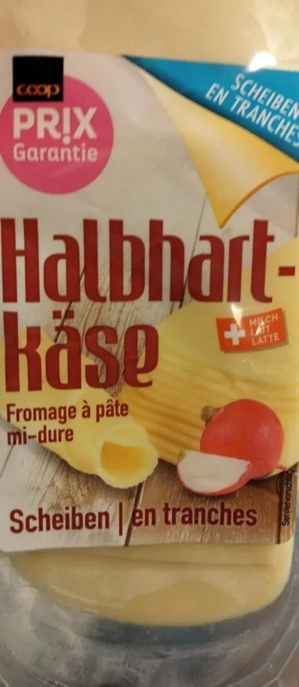 Fromage à pâte mi-dure en tranches