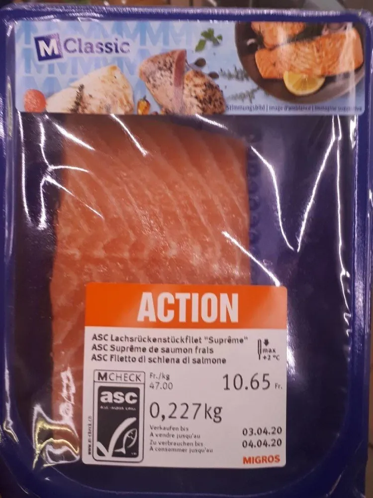 Suprême de saumon frais