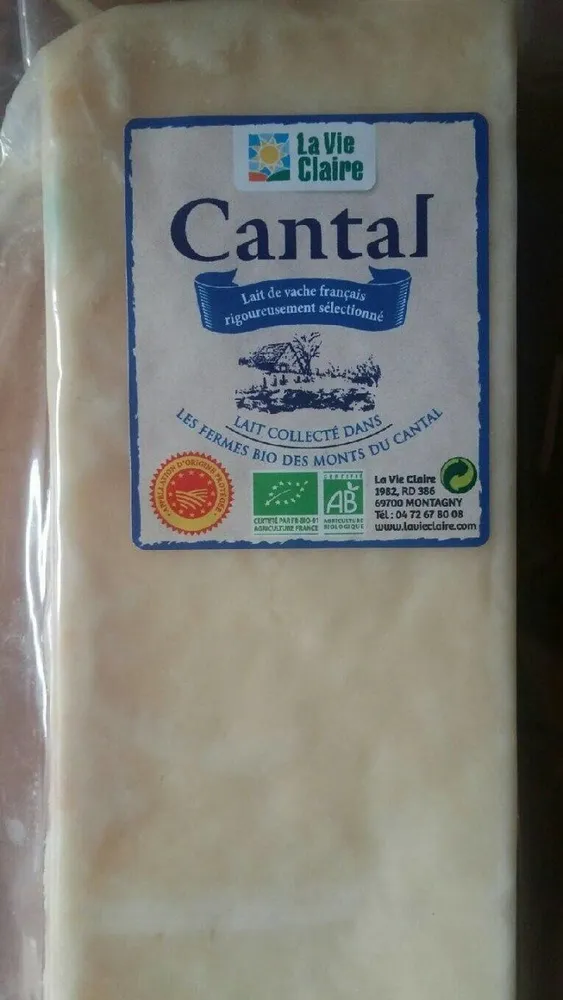 Cantal jaune bio