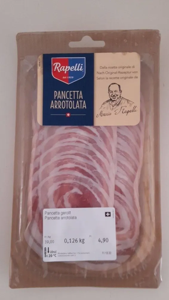 Pancetta arrotolata