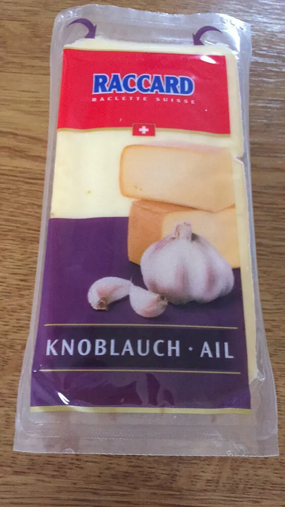Raccard Raclette Suisse Knoblauch Ail