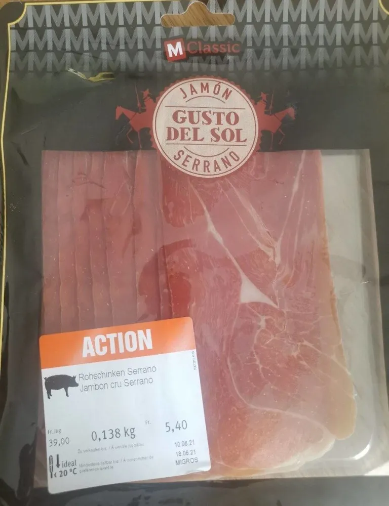 jamón gusto del sol serrano
