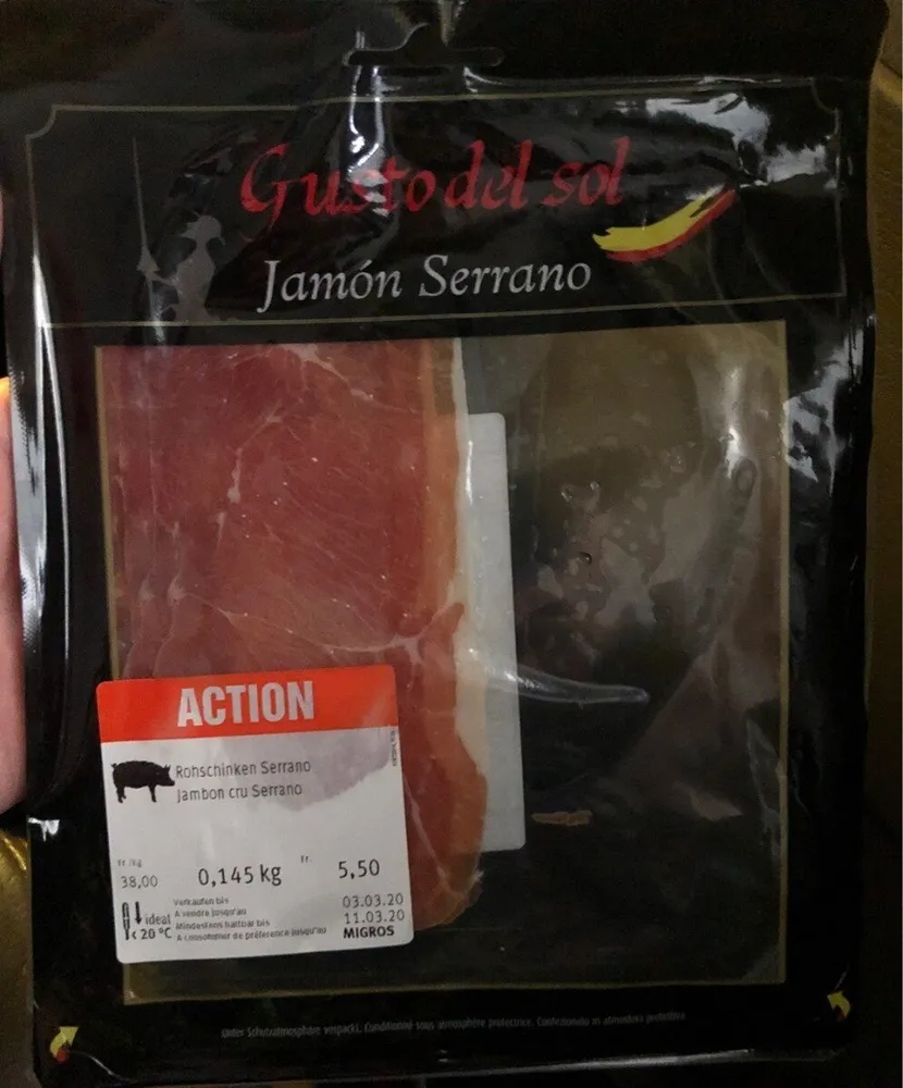 Jambon cru Serrano