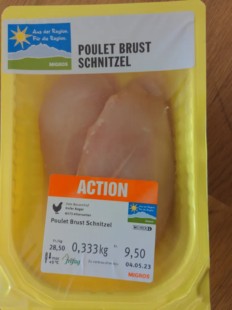 Poulet Brust Schnitzel