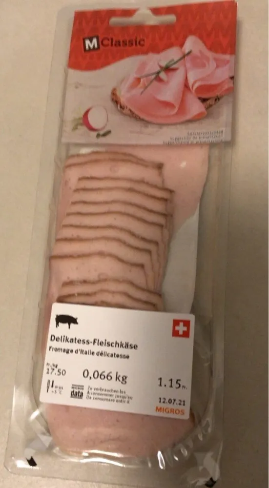 fleishkäse kleine sheiben