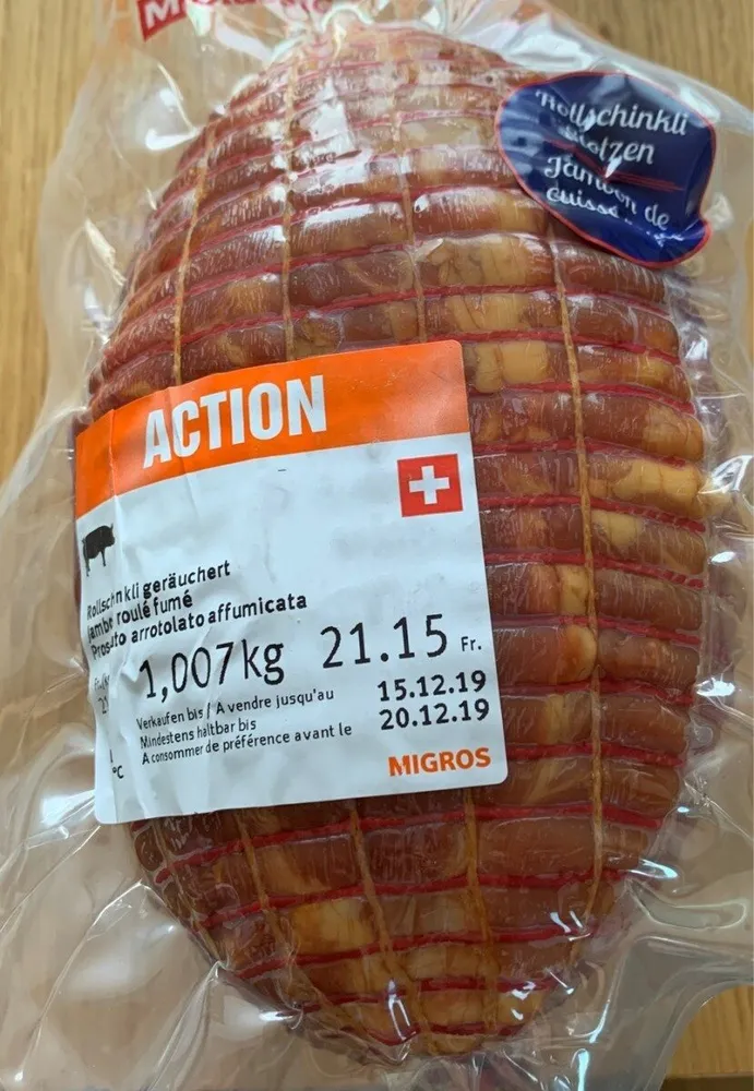 Jambon roulé fumé